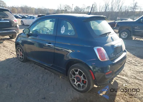 2015 Fiat 500 Sport z USA, uszkodzony, nr VIN 3C3CFFBR9FT663335